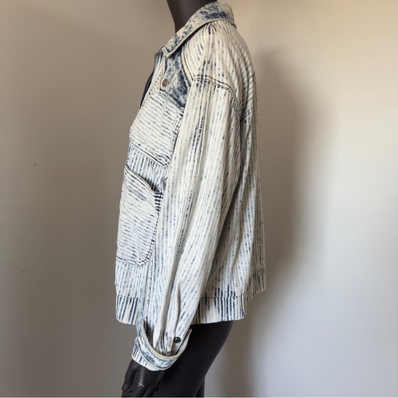 ☁️ VTG Acid Wash Zip Jacket – Size L, 100% Cotton | S.B.II by Bitterman - Picture 4 of 12